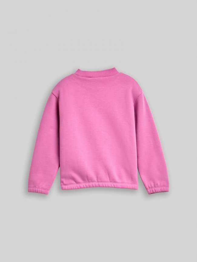 Tom Tailor Cropped Sweatshirt mit Wendepailletten - Flashy Mauve Tom Tailor Cropped Sweatshirt mit Wendepailletten - Flashy Mauve