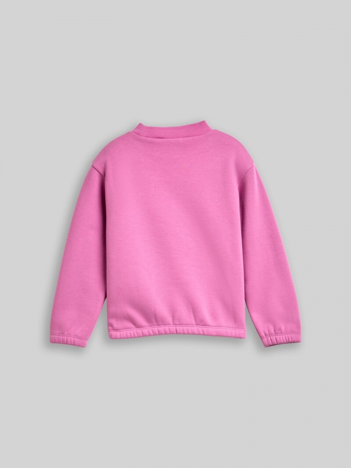 Tom Tailor Cropped Sweatshirt mit Wendepailletten - Flashy Mauve Tom Tailor Cropped Sweatshirt mit Wendepailletten - Flashy Mauve