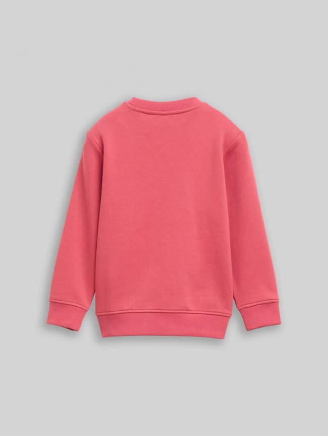 Tom Tailor Sweatshirt mit Print - Berry Red Tom Tailor Sweatshirt mit Print - Berry Red