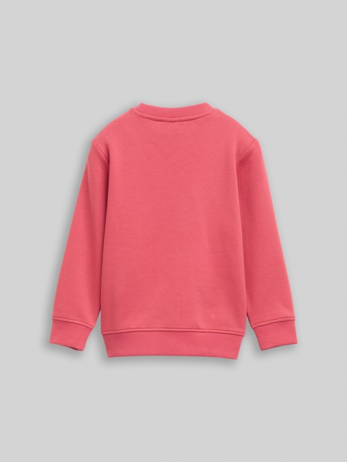 Tom Tailor Sweatshirt mit Print - Berry Red Tom Tailor Sweatshirt mit Print - Berry Red