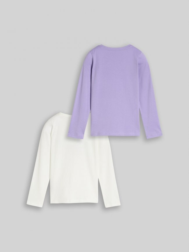 Tom Tailor Langarmshirt mit Print im 2er-Pack - Sweet Light Purple Tom Tailor Langarmshirt mit Print im 2er-Pack - Sweet Light Purple