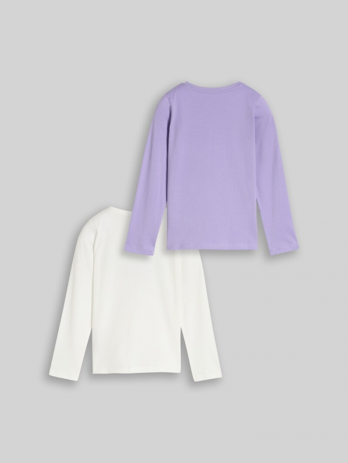 Tom Tailor Langarmshirt mit Print im 2er-Pack - Sweet Light Purple Tom Tailor Langarmshirt mit Print im 2er-Pack - Sweet Light Purple