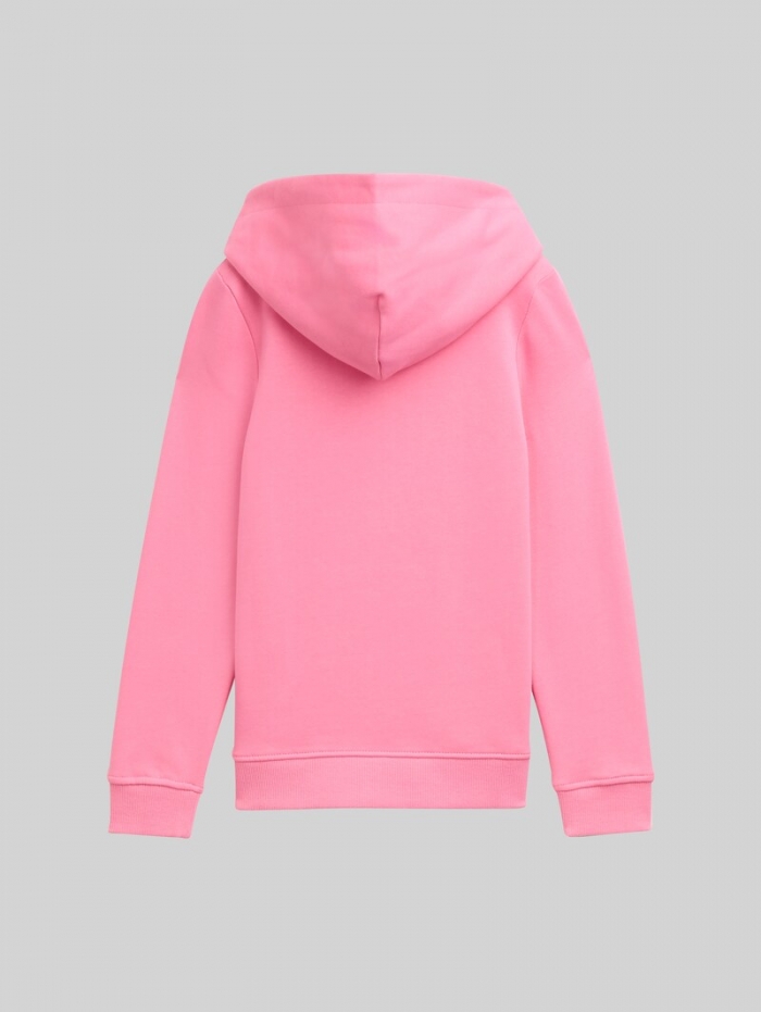 Tom Tailor Hoodie Sweatshirt mit Logo-Print - Pink Universe Tom Tailor Hoodie Sweatshirt mit Logo-Print - Pink Universe