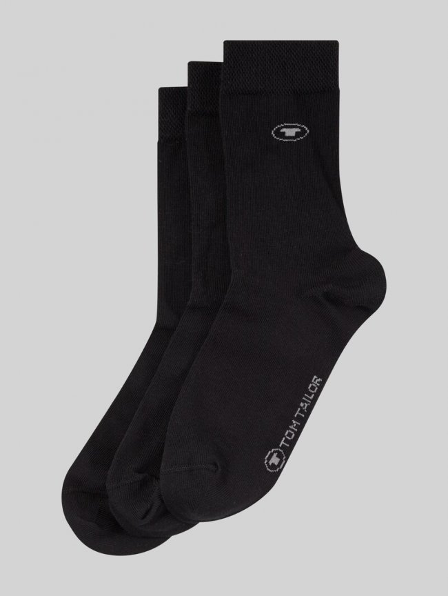 Tom Tailor Socken im 3er-Pack - Black Tom Tailor Socken im 3er-Pack - Black