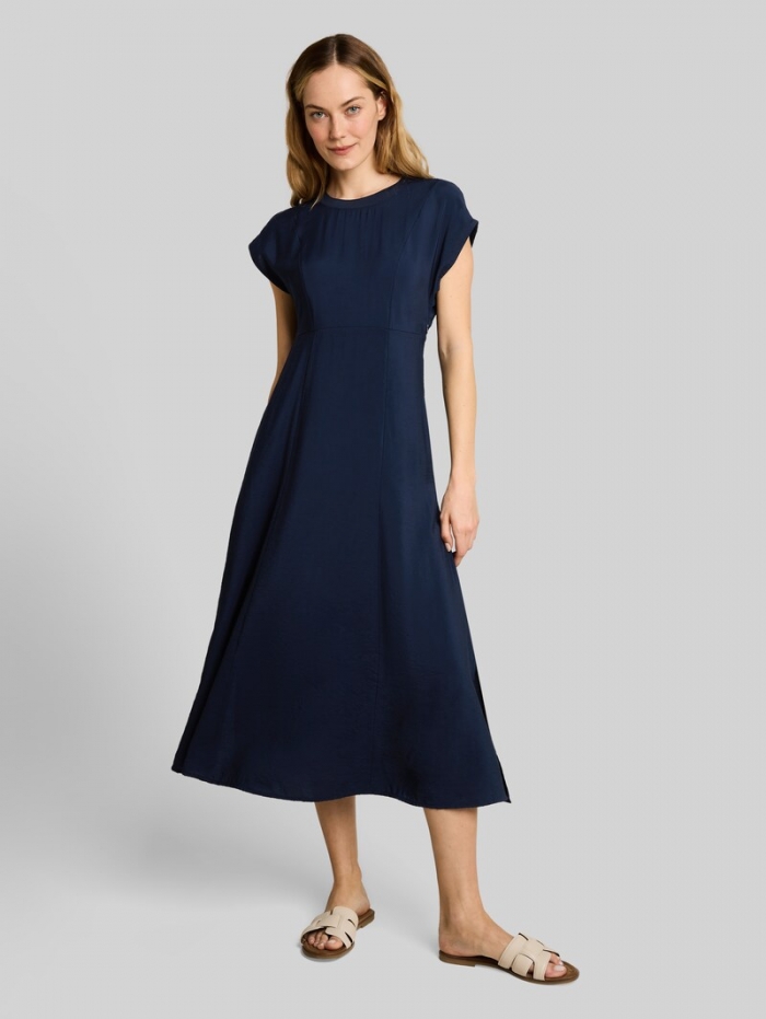 Tom Tailor Midi-Kleid mit Eingriffstaschen - Sky Captain Blue Tom Tailor Midi-Kleid mit Eingriffstaschen - Sky Captain Blue