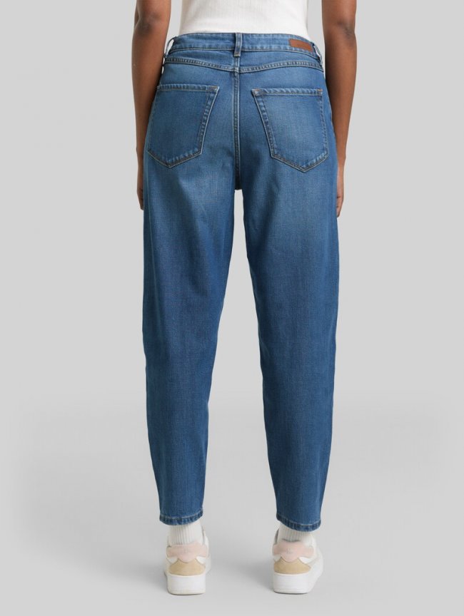 Tom Tailor BARREL MOM Vintage Jeans - Used Mid Stone Blue Denim Tom Tailor BARREL MOM Vintage Jeans - Used Mid Stone Blue Denim