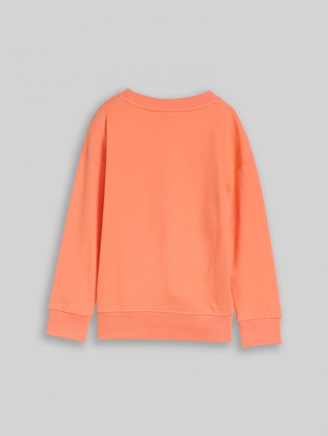 Tom Tailor Oversize Sweatshirt mit Print - Bright Coral Tom Tailor Oversize Sweatshirt mit Print - Bright Coral
