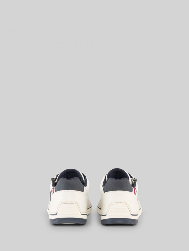 Tom Tailor Sneaker aus strukturiertem Lederimitat - White Tom Tailor Sneaker aus strukturiertem Lederimitat - White