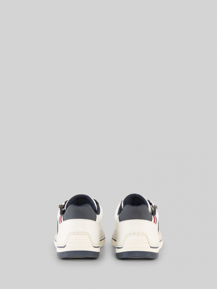 Tom Tailor Sneaker aus strukturiertem Lederimitat - White Tom Tailor Sneaker aus strukturiertem Lederimitat - White