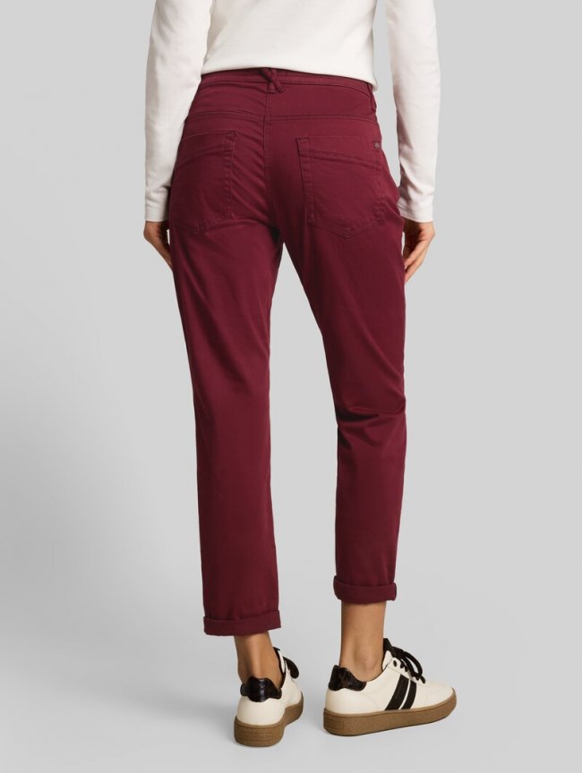 Tom Tailor Tapered Relaxed Hose - Preppy Plum Tom Tailor Tapered Relaxed Hose - Preppy Plum