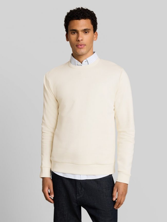 Tom Tailor Basic Sweatshirt - Gardenia White Tom Tailor Basic Sweatshirt - Gardenia White