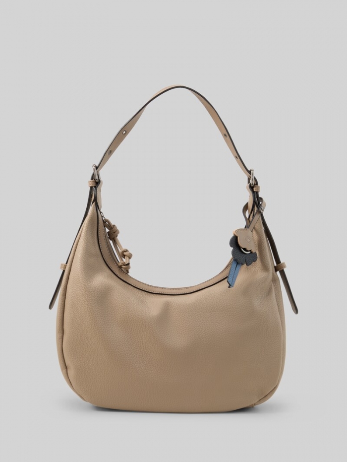 Tom Tailor TTARTEMISA M Beuteltasche mit Anhänger - Taupe / Taupe