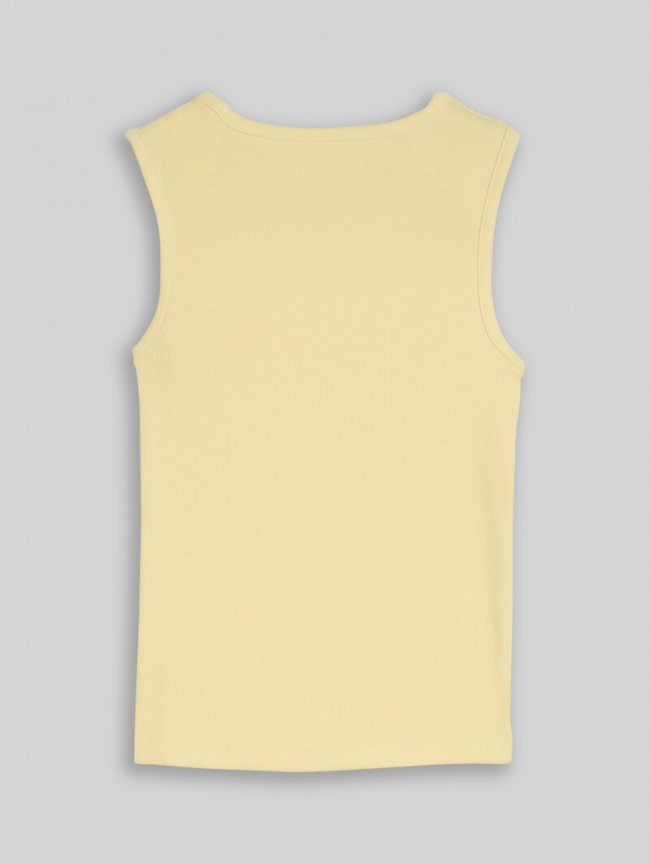 Tom Tailor Basic Ripp Top - Light Yellow Tom Tailor Basic Ripp Top - Light Yellow