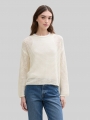 Tom Tailor Pullover mit Lochmuster - Off White Tom Tailor Pullover mit Lochmuster - Off White