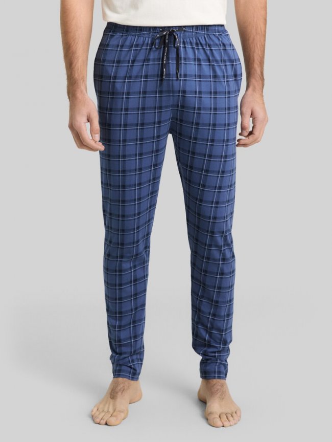Tom Tailor Pyjama-Hose aus Baumwolle - Blue-medium-check Tom Tailor Pyjama-Hose aus Baumwolle - Blue-medium-check