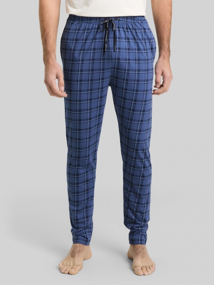 Tom Tailor Pyjama-Hose aus Baumwolle - Blue-medium-check Tom Tailor Pyjama-Hose aus Baumwolle - Blue-medium-check