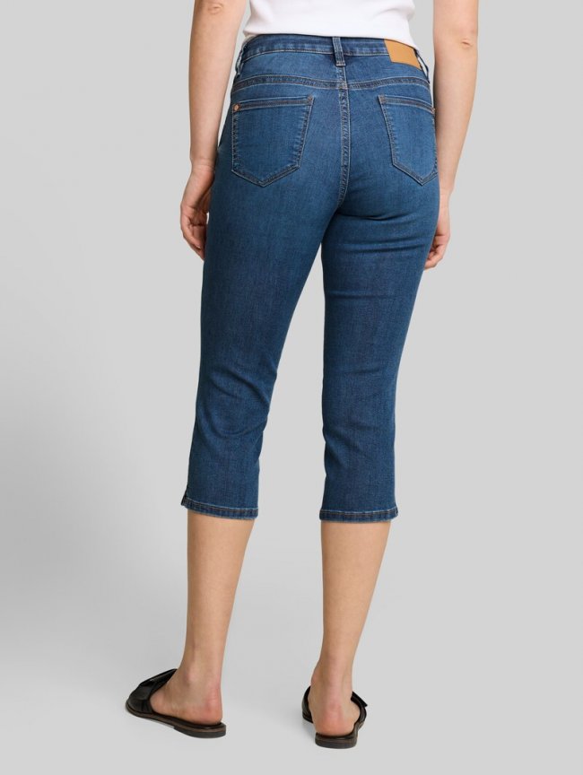 Tom Tailor TTLENE SLIM Capri Jeans mit hohem Stretch - Clean Mid Stone Blue Denim Tom Tailor TTLENE SLIM Capri Jeans mit hohem Stretch - Clean Mid Stone Blue Denim