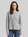Tom Tailor Soft-Touch Sweatshirt mit Knopf-Details - Medium Silver Grey Melange Tom Tailor Soft-Touch Sweatshirt mit Knopf-Details - Medium Silver Grey Melange