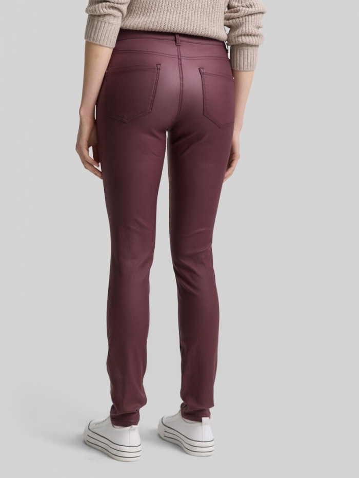 Tom Tailor Coated TTLUCIE SKINNY Jeans - Zinfandel Red