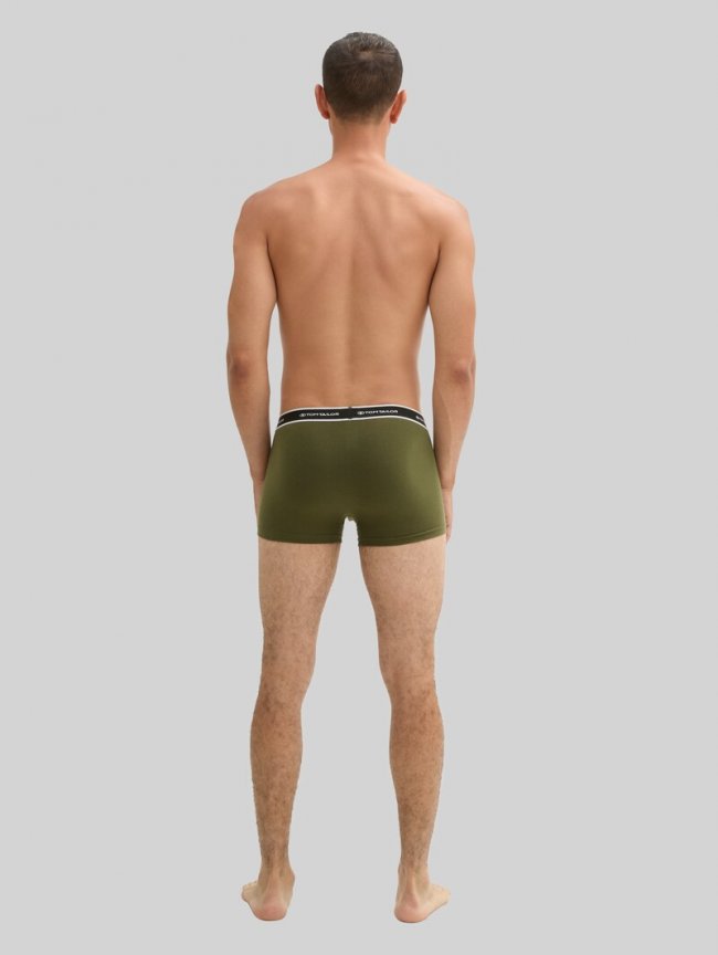 Tom Tailor Kurze Boxershorts im 2er-Pack - Dark Green Uni Tom Tailor Kurze Boxershorts im 2er-Pack - Dark Green Uni