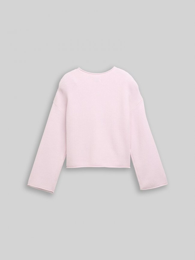 Tom Tailor Cropped Strickpullover - Breeze Rose Tom Tailor Cropped Strickpullover - Breeze Rose