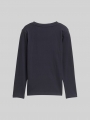 Tom Tailor Langarmshirt mit Wendepailletten - Coal Grey Tom Tailor Langarmshirt mit Wendepailletten - Coal Grey