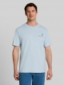 Tom Tailor T-Shirt mit Print - Light Blue Grey Tom Tailor T-Shirt mit Print - Light Blue Grey