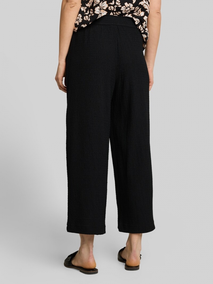 Tom Tailor Crinkle Culotte Hose - Deep Black Tom Tailor Crinkle Culotte Hose - Deep Black