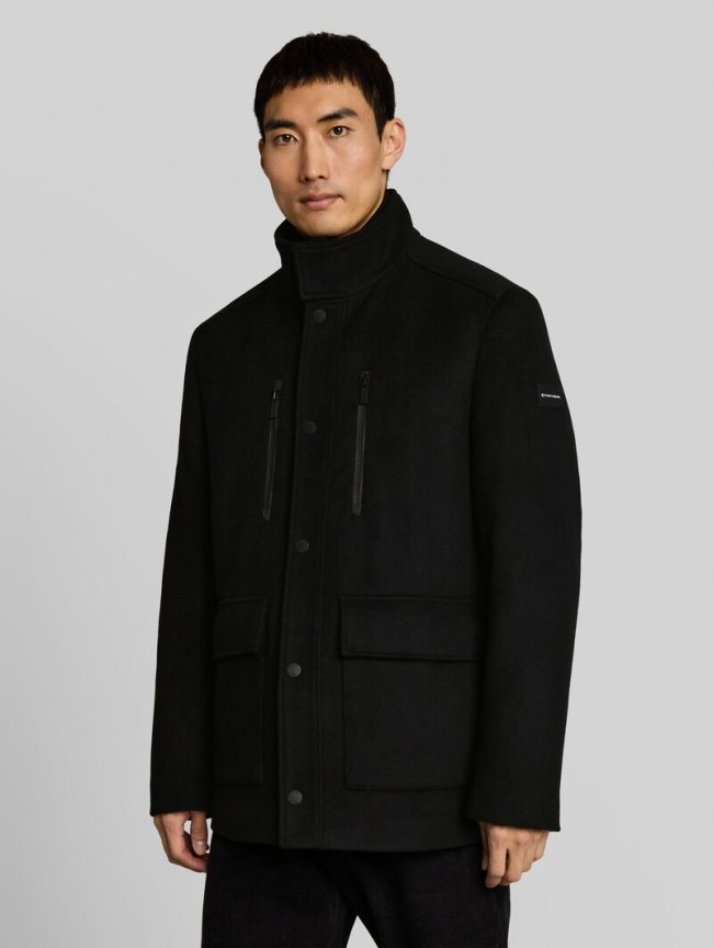 Tom Tailor 2-in-1 Wolljacke mit abnehmbarem Einsatz - Black Tom Tailor 2-in-1 Wolljacke mit abnehmbarem Einsatz - Black