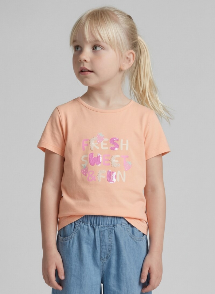 Tom Tailor T-Shirt mit Print - Peach Bloom Tom Tailor T-Shirt mit Print - Peach Bloom
