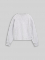 Tom Tailor Sweatshirt mit Schriftzug - Light Stone Grey Melange Tom Tailor Sweatshirt mit Schriftzug - Light Stone Grey Melange