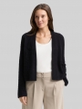 Tom Tailor Cardigan aus Federgarn - Black Stripe With Featheryarn Tom Tailor Cardigan aus Federgarn - Black Stripe With Featheryarn
