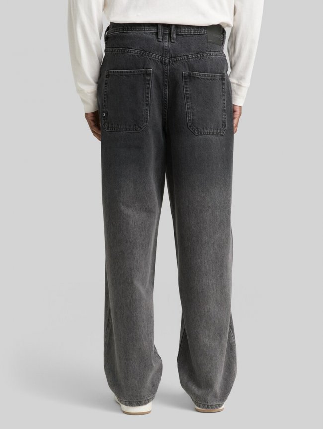 Tom Tailor TTELLIOT BAGGY Jeans - Black Grey Gradient Denim Tom Tailor TTELLIOT BAGGY Jeans - Black Grey Gradient Denim