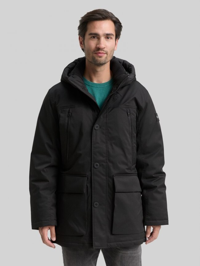 Tom Tailor Arctic Parka mit abnehmbarer Kapuze - Black Tom Tailor Arctic Parka mit abnehmbarer Kapuze - Black