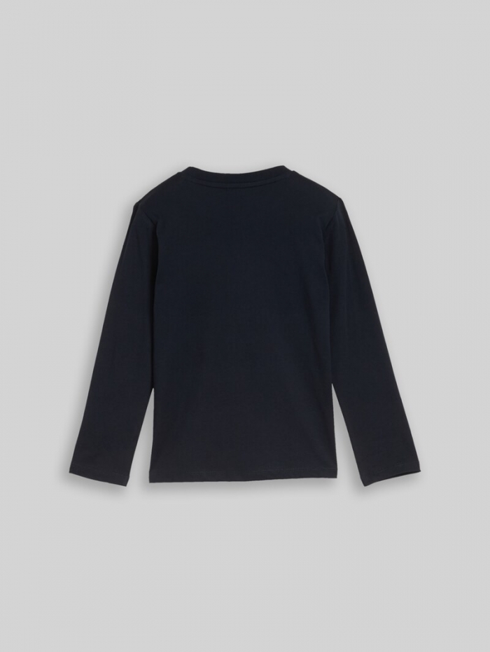 Tom Tailor Langarmshirt mit Print - Sky Captain Blue Tom Tailor Langarmshirt mit Print - Sky Captain Blue