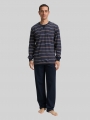 Tom Tailor Pyjama-Set mit Streifenmuster - Brown-dark-ringlet Tom Tailor Pyjama-Set mit Streifenmuster - Brown-dark-ringlet