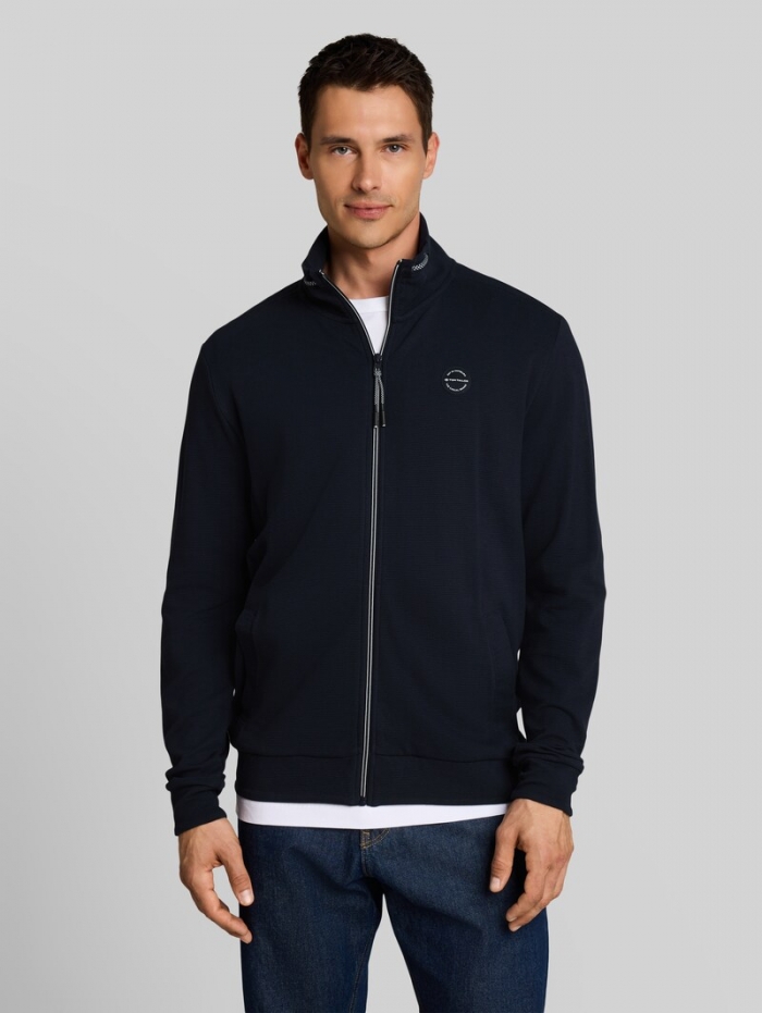 Tom Tailor Sweatjacke aus Baumwolle - Sky Captain Blue Tom Tailor Sweatjacke aus Baumwolle - Sky Captain Blue