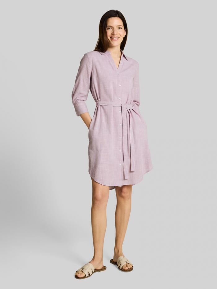 Tom Tailor Blusenkleid mit Bindegürtel - Light Elderberry