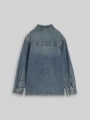 Tom Tailor Regular Fit Jeanshemd mit Baumwolle - Tinted Blue Denim