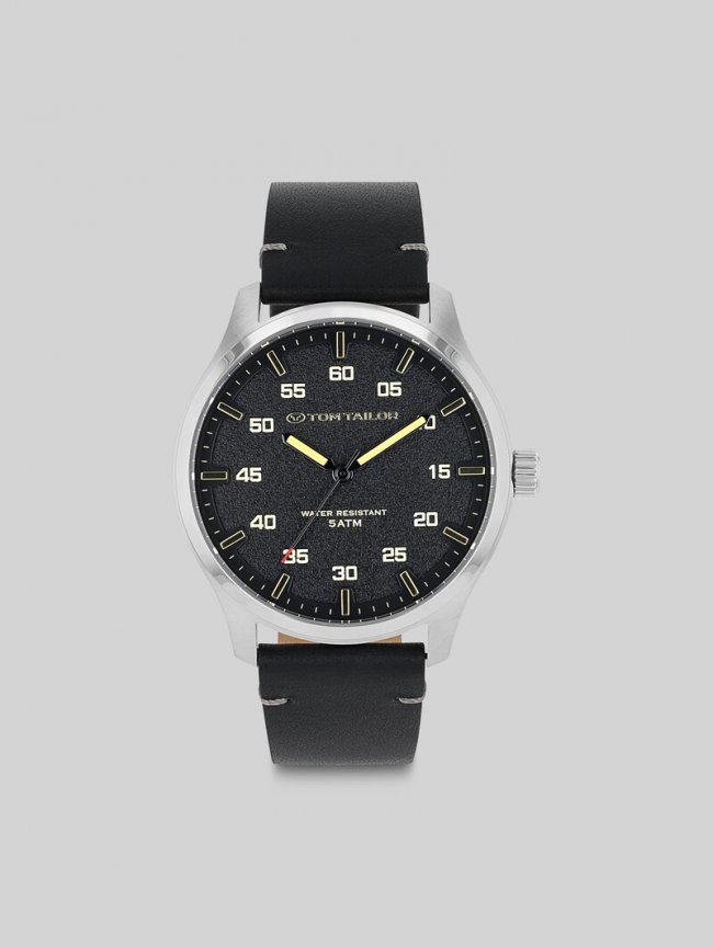 Tom Tailor Armbanduhr silber - Ziffernblatt schwarz mit 40mm - Silver Tom Tailor Armbanduhr silber - Ziffernblatt schwarz mit 40mm - Silver