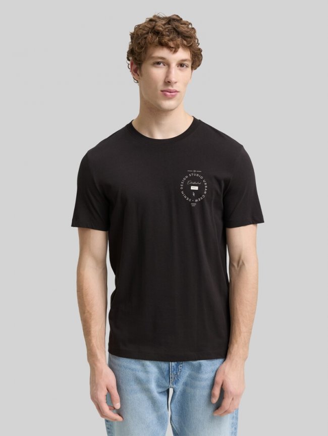 Tom Tailor T-Shirt mit Print - Night Watch Black Tom Tailor T-Shirt mit Print - Night Watch Black