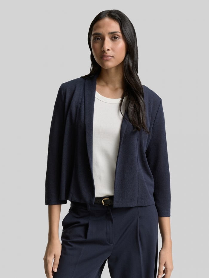 Tom Tailor Cardigan mit Schalkragen - Sky Captain Blue Tom Tailor Cardigan mit Schalkragen - Sky Captain Blue