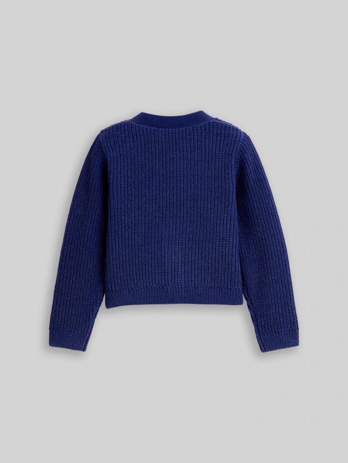 Tom Tailor Cardigan mit V-Ausschnitt - Dark Blue Harbor Tom Tailor Cardigan mit V-Ausschnitt - Dark Blue Harbor