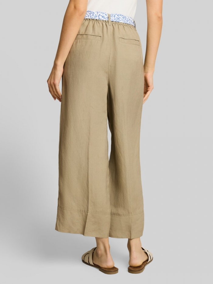 Tom Tailor Culotte Hose mit Leinenanteil - Silver Olive Tom Tailor Culotte Hose mit Leinenanteil - Silver Olive