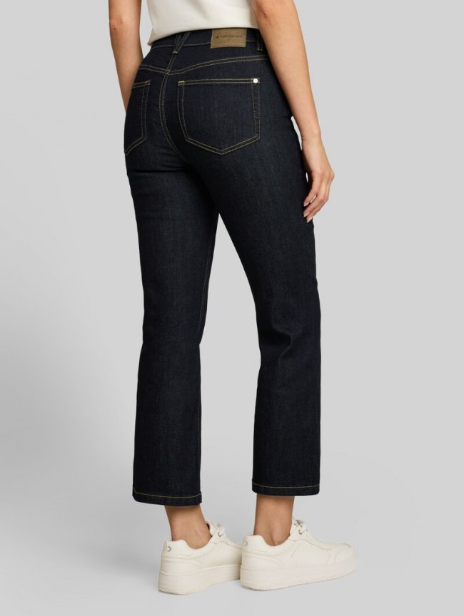 Tom Tailor TTROMY FLARE Jeans - Clean Rinsed Blue Denim Tom Tailor TTROMY FLARE Jeans - Clean Rinsed Blue Denim