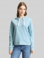 Tom Tailor Hoodie Sweatshirt mit Stickerei - Calm Cloud Blue