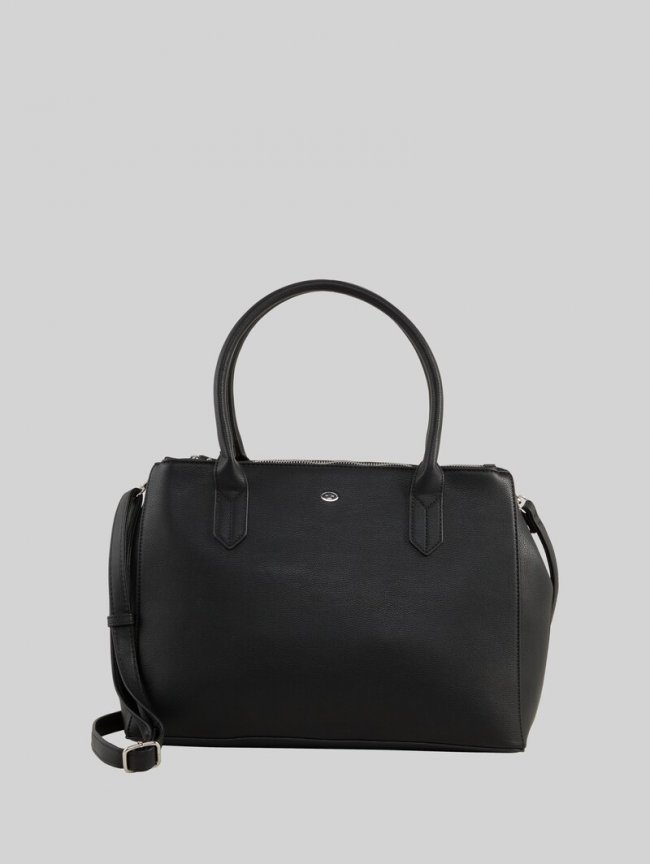 Tom Tailor TTROMA M Shopper aus Lederimitat - Schwarz / Black Tom Tailor TTROMA M Shopper aus Lederimitat - Schwarz / Black