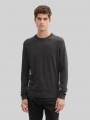 Tom Tailor Strickpullover aus Baumwolle - Black Grey Melange Tom Tailor Strickpullover aus Baumwolle - Black Grey Melange