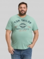 Tom Tailor Plus Size - T-Shirt mit Logo Print - Dust Green Tom Tailor Plus Size - T-Shirt mit Logo Print - Dust Green