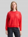 Tom Tailor Sweatshirt mit Glitzer-Stickerei - Brilliant Red Tom Tailor Sweatshirt mit Glitzer-Stickerei - Brilliant Red